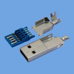 Male Solder USB 3.0 -liitin KLS1-149